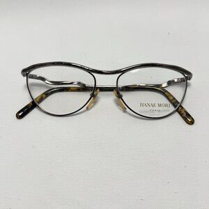 Hanae Mori Paris Gunmetal Eyeglasses - Frames Only